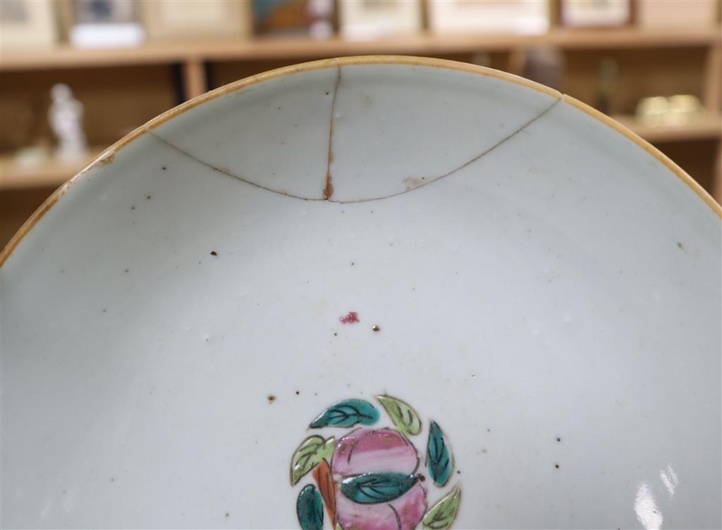 A group of Chinese blue and white porcelain prunus blossom table wares